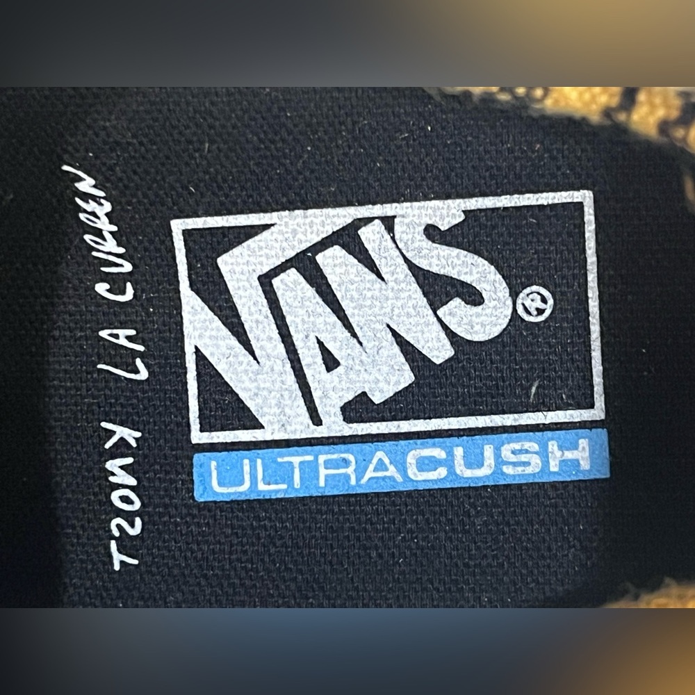 Vans UltraCush Alex Knost/Lee-Ann Curren Yellow Black Plaid Low-Top Sneakers - Picture 12 of 16